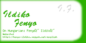 ildiko fenyo business card